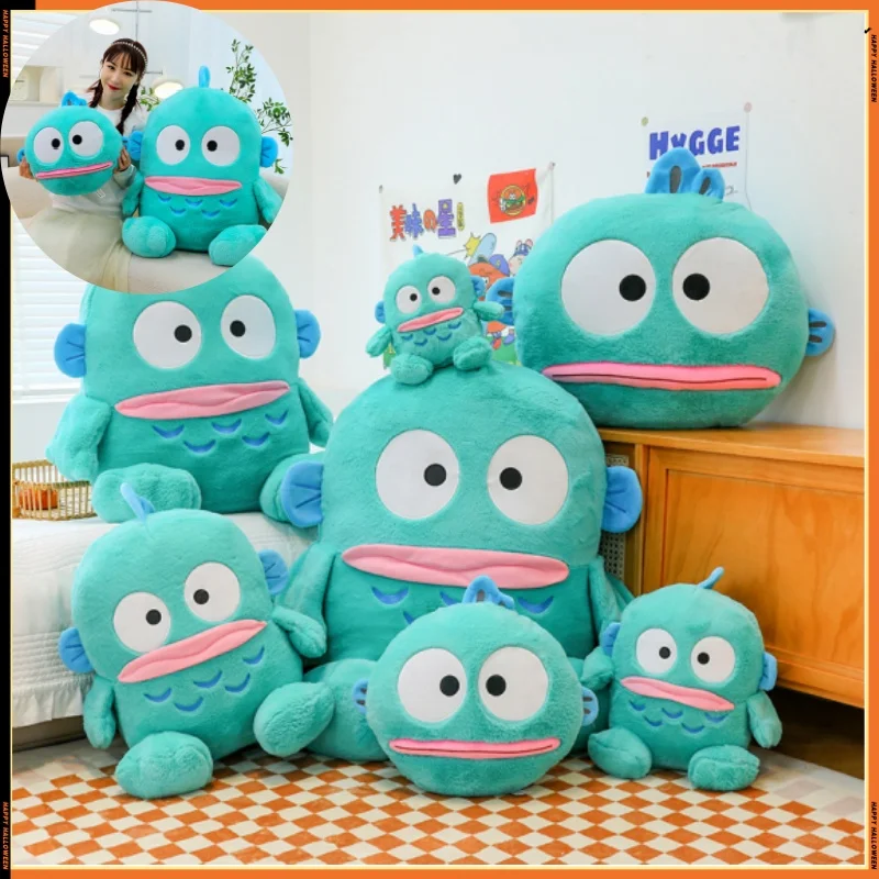 Kawaii Hangyodon Plush Anime Plush Doll Stuffed Toys Halloween Decoration Sofa backrest cushionThrow Pillow Girls Holiday Gifts