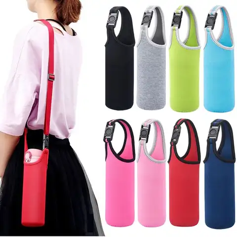 1pc 750/1000/1500ML Sports Water Bottle Case Insulated Bag Neoprene Pouch Holder Sleeve Cover Carrier for Mug Bottle Cup