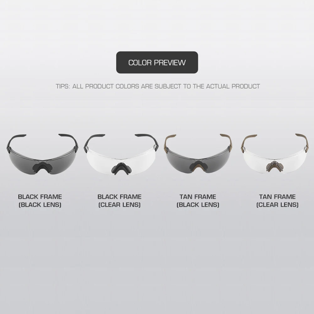 Gafas tácticas polarizadas para Airsoft y ciclismo - protección casco - imagen 5