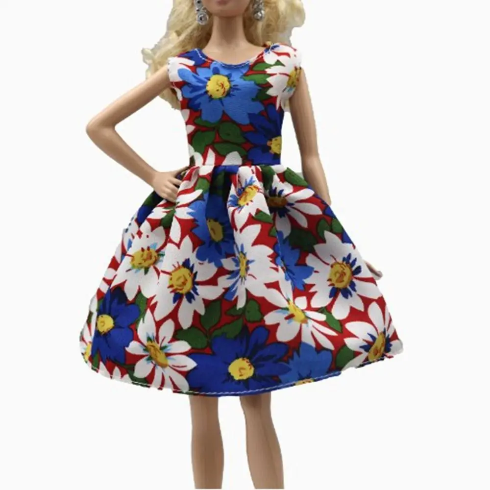 Moda polka dot saia casual wear diy acessórios vestidos florais feitos à mão presente da menina vestidos roupas para 30cm