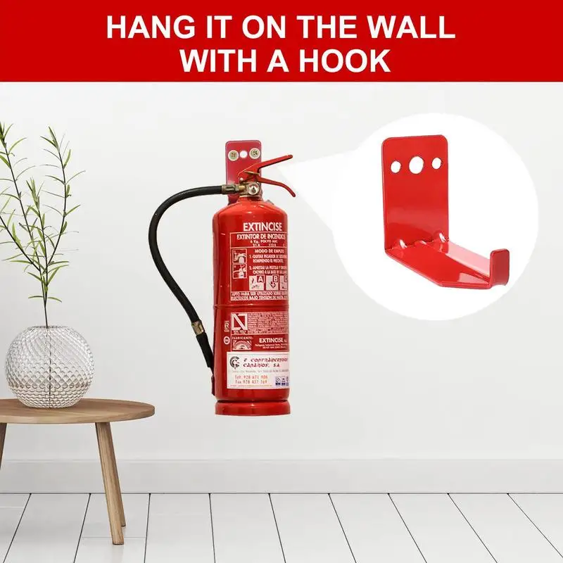 Fire Extinguisher Bracket 4X Fire Extinguisher Hangers Metal Fire Extinguisher Holders With Screws For 5 To 40 Lb Extinguishers - view 2