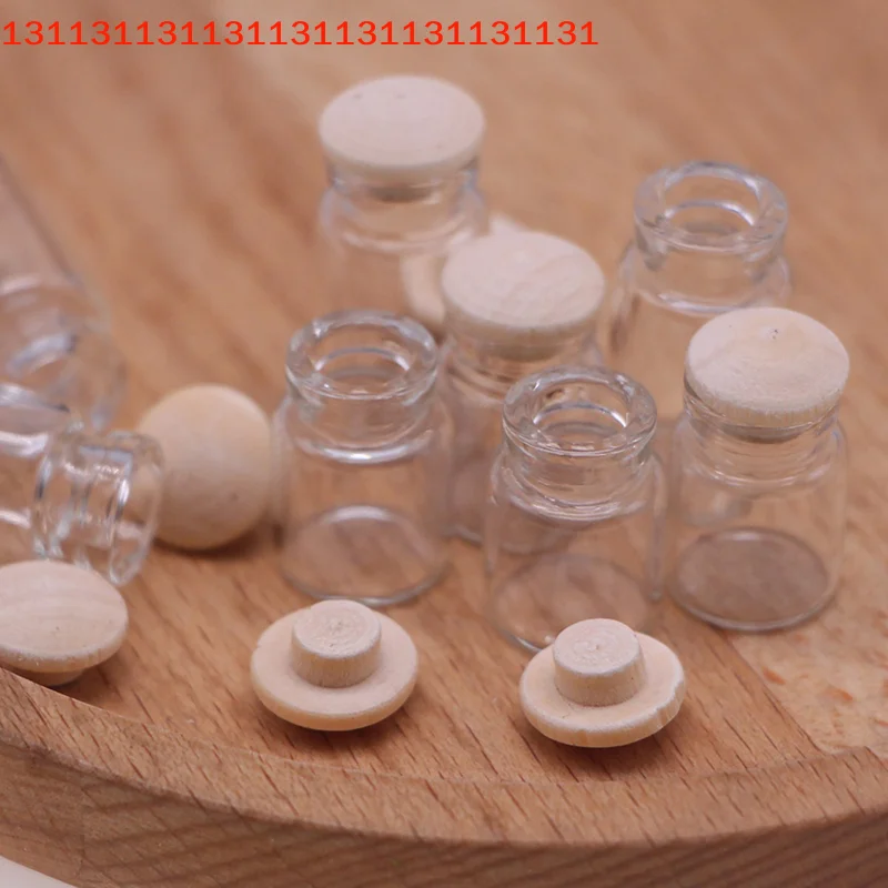 4 szt./zestaw Przezroczyste mini słoiki na słodycze do domku dla lalek, scena zabawy z jedzeniem, słoik do przechowywania w kuchni