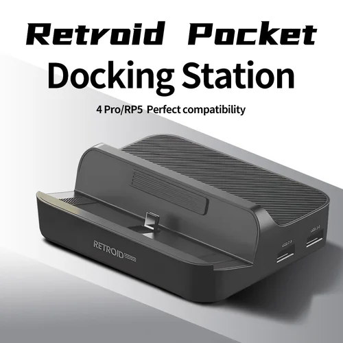 Estación de acoplamiento Retroid Pocket 5 para Retroid Pocket 4 Pro / RP5 / Retroid Pocket Mini consola de juegos accesorios personalizados