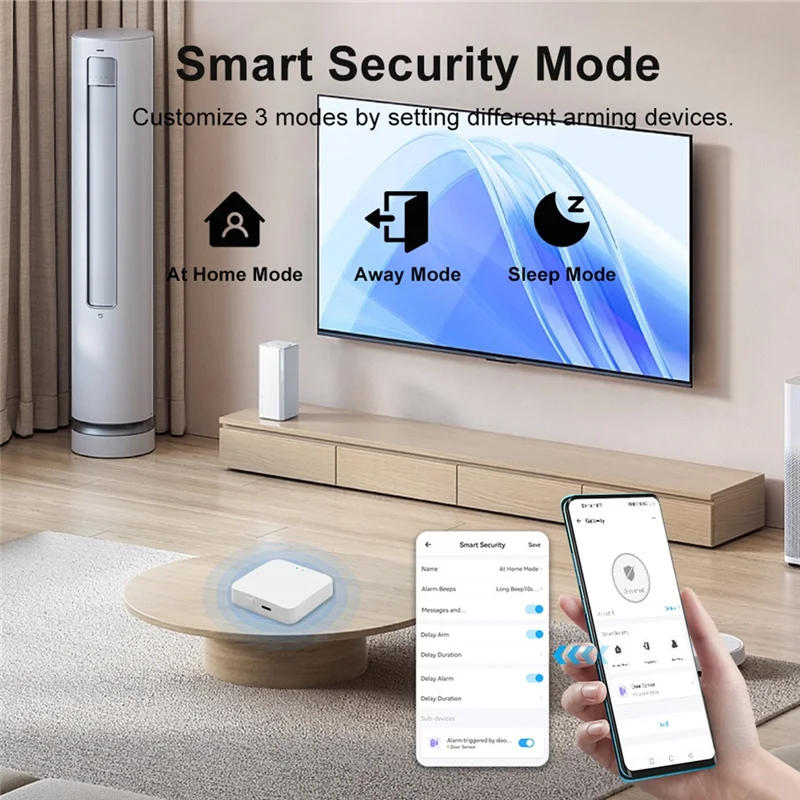 ABRS-Wireless Bridge 2.4Ghz Smart Ewelink Gateway For Zigbee 3.0 Hub For Zigbee Devices For Smart Home Compatibility