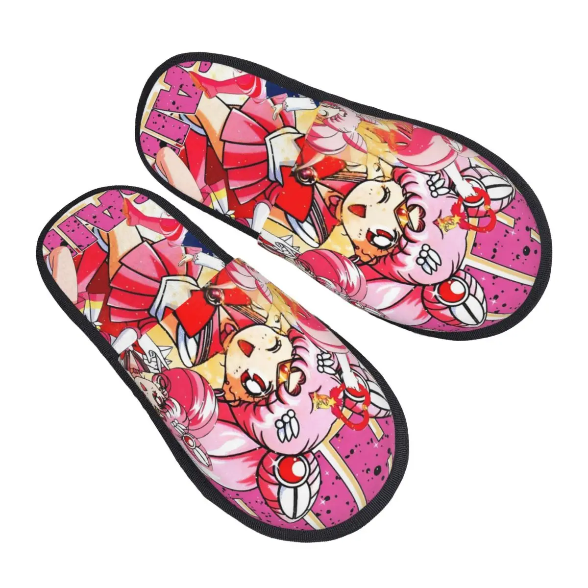 

Custom Magic Animes S-Sailors M-Moons Guest Slippers for Spa Women House Slipper