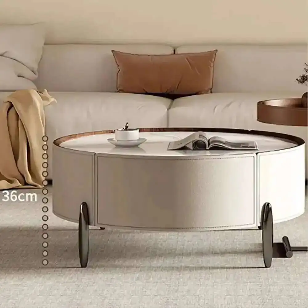 قسط الجدول الشمال الحديثة تصميم الجمال القهوة المنظم طاولة القهوة طاولة مستديرة العصرية Basse دي صالون أثاث غرفة المعيشة #2