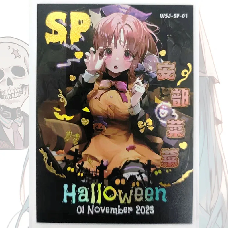 Anime Goddess Story Halloween night SP card Hatsune Miku Klee Kaname Madoka Kamado Nezuko Game Collection boy Birthday gifts