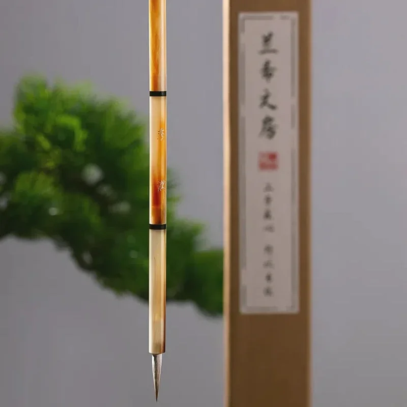 Mixed Hair Rabbit Hair Slender Gold Calligraphy Writing Brush Pens Professional  Copying Scripture Brush Scriptliner Painting