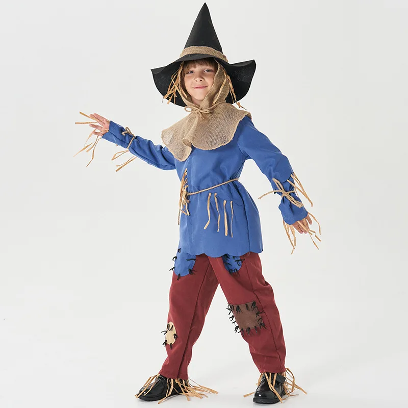 Loween Wizard of Oz Fantasia infantil de dramatização para meninos e meninas Aventuras da Esmeralda Ci Outfit