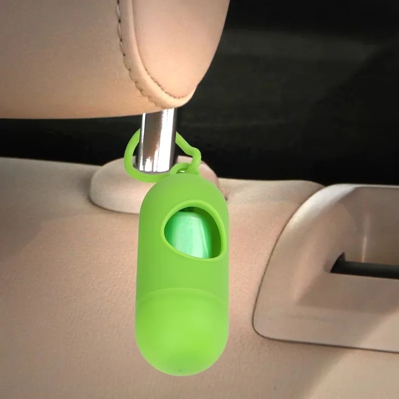 2pcs Portable Car Garbage Bag Set Use waterproof car storage bags and hanging trash cans to keep your car clean and organized