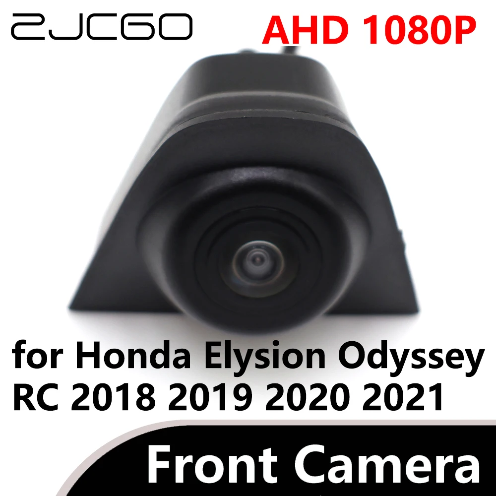 

ZJCGO AHD 1080P CVBS 480P 170° Car Parking LOGO Front View Camera waterproof for Honda Elysion Odyssey RC 2018 2019 2020 2021