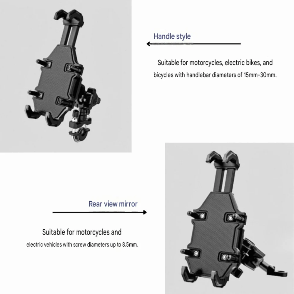 For Benda LFC700 LFC700pro Rock707 CNC Phone Mount, Anti-shake Shock Absorbing Navigation Bracket Parts