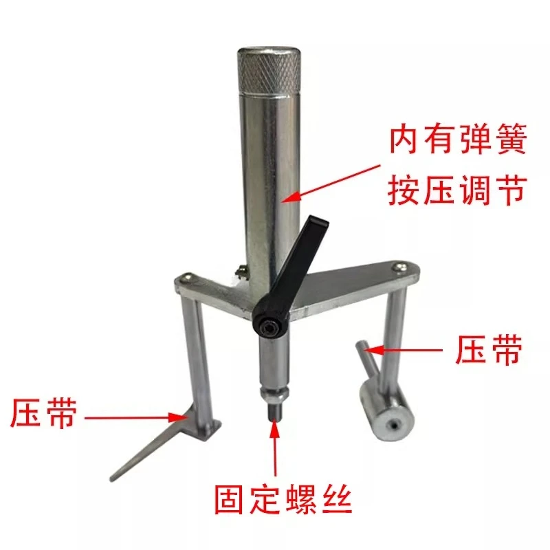 Edge banding machine belt pressing device, shrapnel steel part integrated spring pressing modification accessories