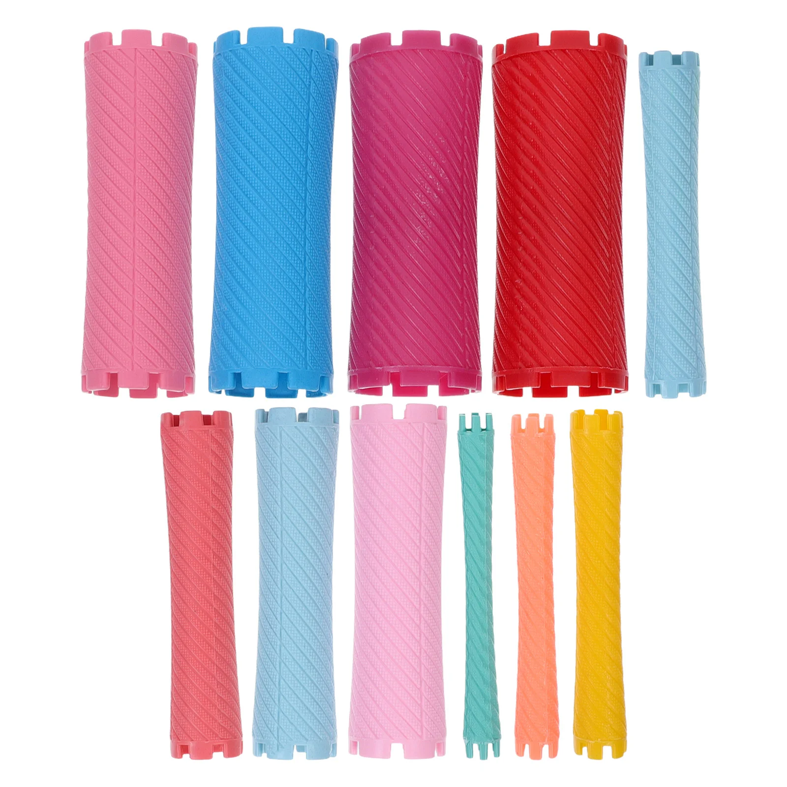 100 Pcs Perm Stick Hair Rod Salon Supplies Heating Rubber Styling Rollers Wavy Curly Tool