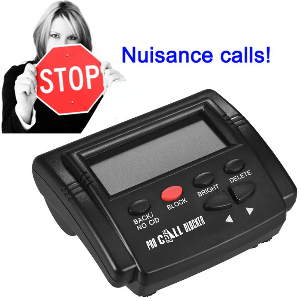 CT-CID803 PLUS Caller ID Box Call Blocker Stop Nuisance Calls Devices Call ID LCD Screen Display with 1500 Numbers