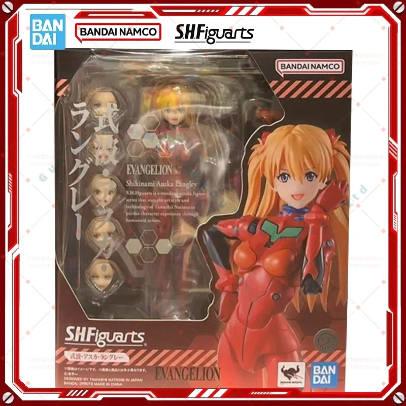 

В наличии: Оригинальный сборный набор Bandai Evangelion SHF Shikinami Asuka Langley, коллекционная фигурка аниме-персонажа, готовая модель, игрушка, подарок