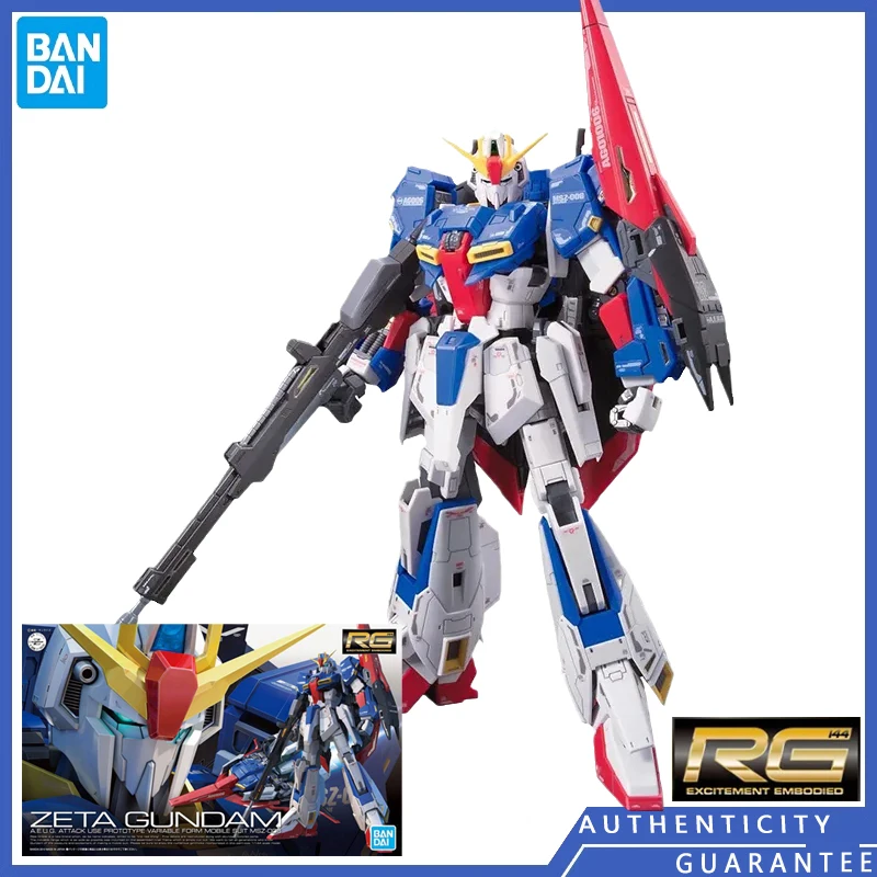 

[In Stock] Bandai RG 10 1/144 MSZ-006 Z Gundam Assembled Model Toys Scene Decorations Handmade Movable Gifts for Men