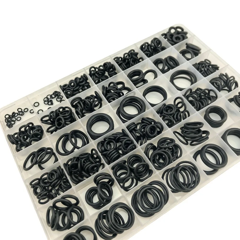 595PCS Car Rubber O-Ring Assortment Kit For  -40°C To 120°C (-40°F To 248°F) Automotive Seals Replacement Parts