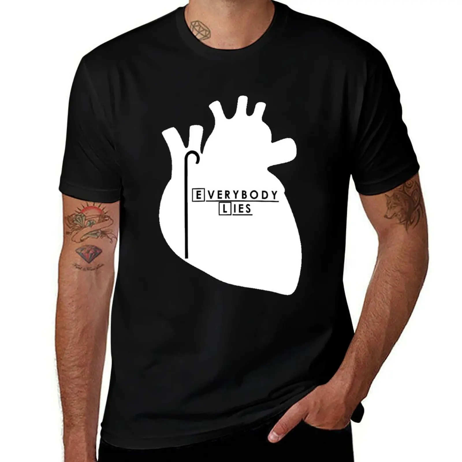 House - Everybody Lies T-Shirt Daily Wear Plain Short Sleeve Shirt