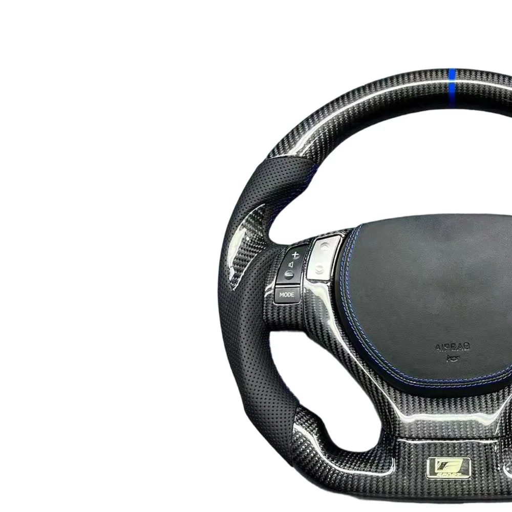 YT carbon Car Accessories Led Carbon Fiber Steering Wheel for ES350 ES300h GS200t GS350 GS450h RX270 RX350 RX450h