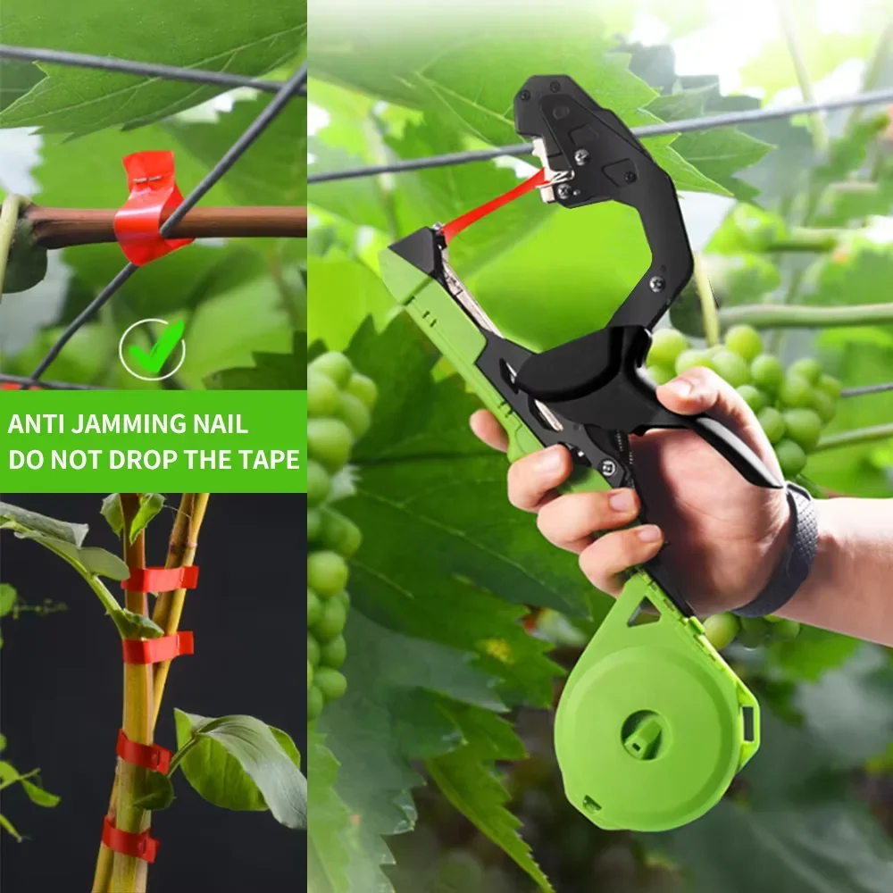 New Elbow Large Mouth Hand Tying Machine for Agricultural Fruit Vegetable Binding Tape Garden Tool