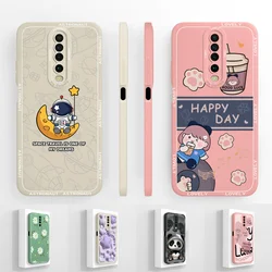 Case For Xiaomi Redmi K30 K30i Cute Astronaut Liquid Durable Shockproof High Quality Capa Cover For redmi k30 k30i Coque Funda