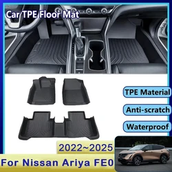 Car Floor Mats For Nissan Ariya FE0 2022 2023 2024 2025 Waterproof Pads Left Hand Driver Foot Cover Floor Cover Auto Accessories