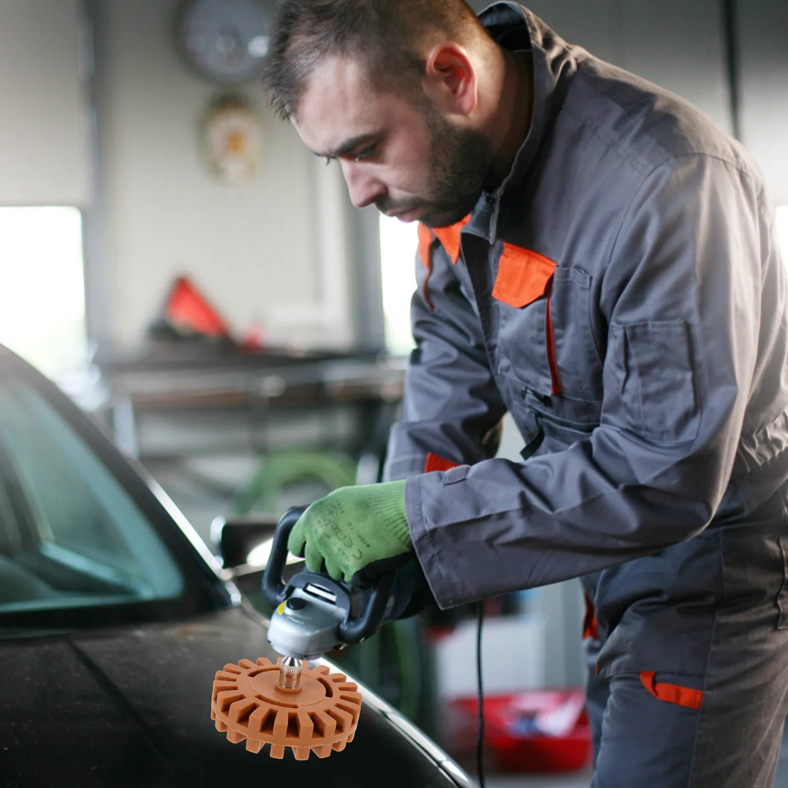 High- Adhesive Remover Wheel for Car Decals Stickers Vinyl Wraps Removal Fast Easy Drill Compatible Car