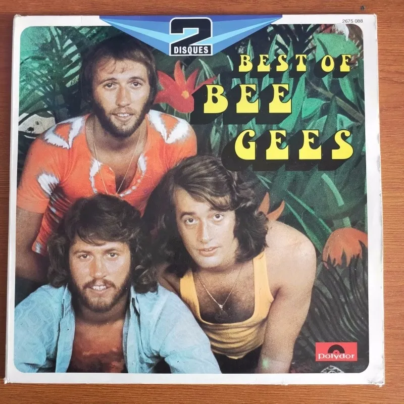 Old 33 RPM 12 inch 30cm 2 Vinyl Records LP Disc Soundtrack Music Songs Bee Gees Best Of Bee Gees