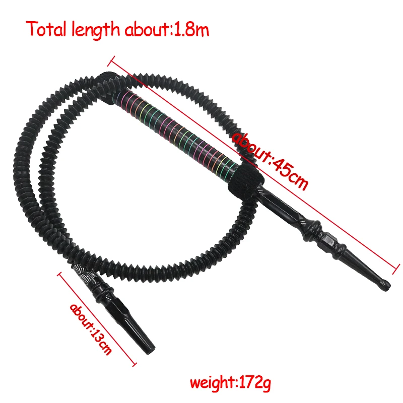 SY Smoking Accessories Hookah Retractable Hose Acrylic Stem Shisha Pipe Waterpijp Sheesha Cachimbas Chicha Narguile Long Handle