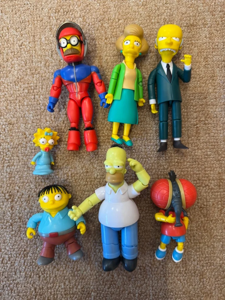 Figuras de Acción de la Serie Los Simpson en Stock: Homer, Bart, Maggie, Estatuas Decorativas de Escritorio, Figuras Coleccionables de Dibujos Animados
