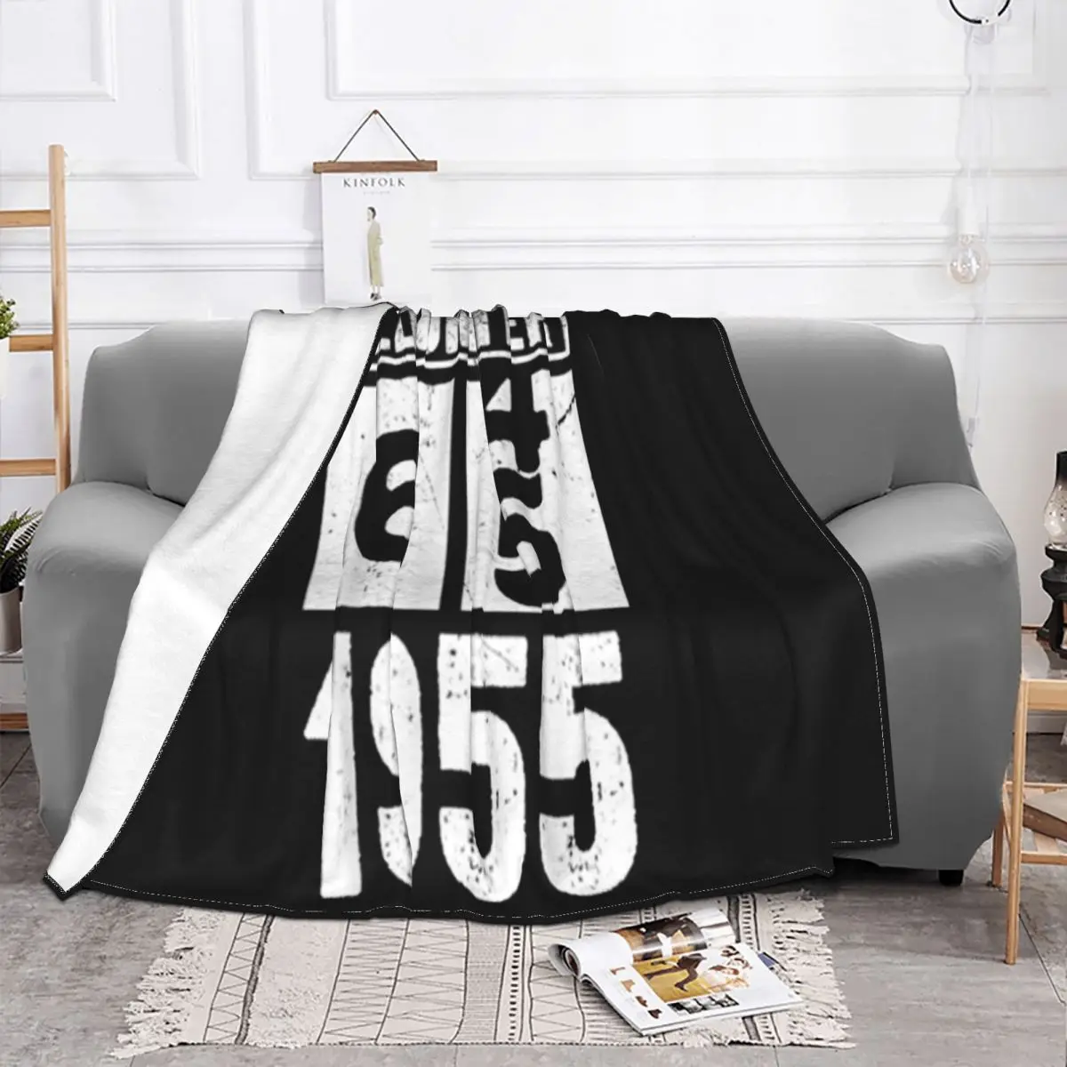 Oldometer 64 To 65 Born In 1955 Creative Design Great Quality High Quality Normal New Great Quality Teenage Throw Blanket