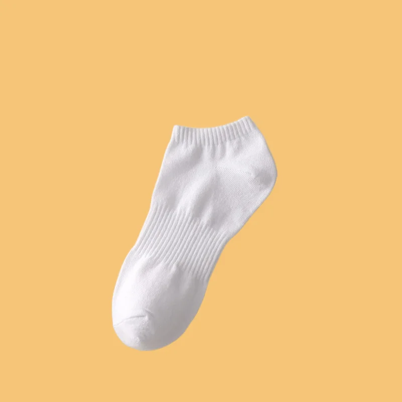 

5/10 Pairs Sports Socks Short Socks Pure Cotton Men's Socks Sweat-Absorbent Deodorant Men's Summer Boat Socks Mid-Tube Socks