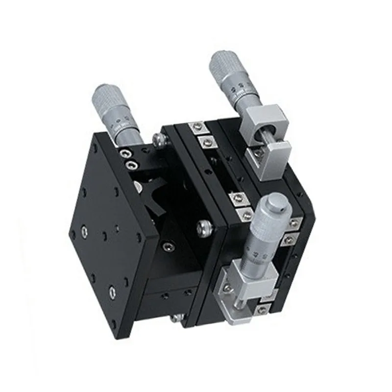 LGD40 60-C L R سلسلة دليل منصة الضبط الدقيق البصرية XYZ محور الشريحة الجدول الدقة ميكرومتر النزوح الأساسية تحمل