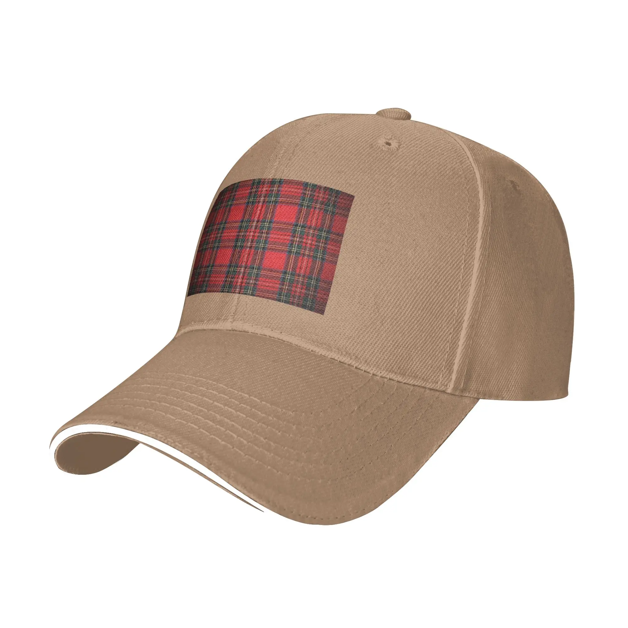Royal Stewart Tartan Cap Fashion Baseball Caps Adjustable Hat Hip Hop Summer Unisex Baseball Hats Customizable Polychromatic