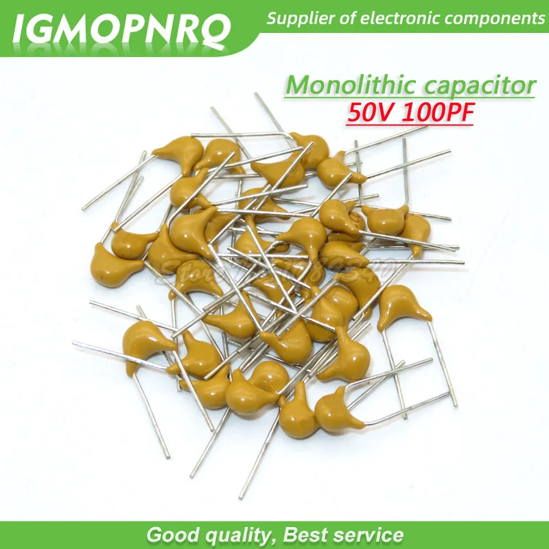 200PCS/lot 100PF 5% 5.08MM 101 50V 100P MLCC multilayer monolithic ceramic capacitor size:0805