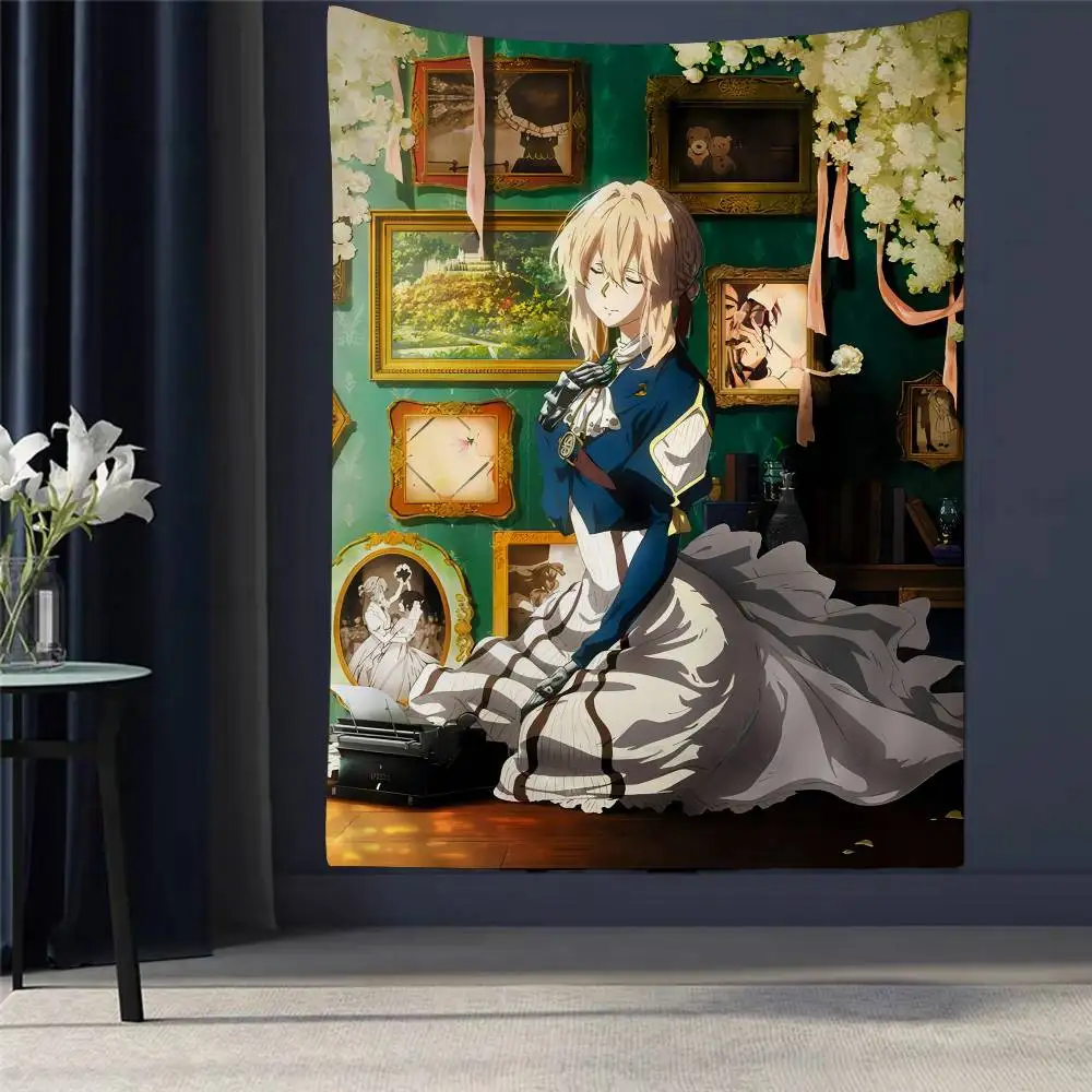 

Bilibili Anime Violet Evergarden Hippie Wall Hanging Tapestries For Living Room Home Dorm Decor Art Home Decor