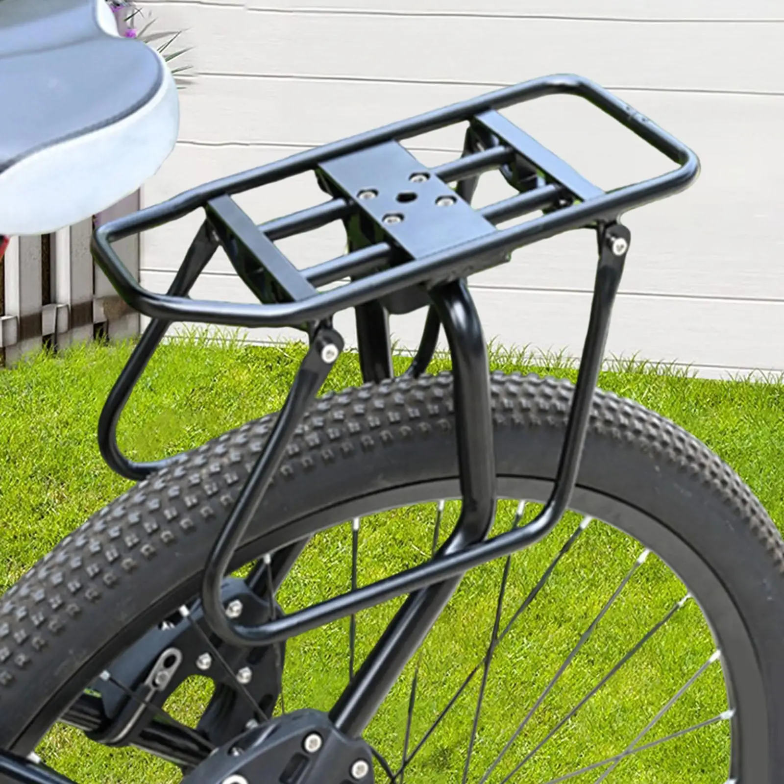 Bicycle Rear Cargo Rack Bracket Luggage Carrier Holder for Outdoor Traveling Mountain Bikes Riding Durable Bike Accessories