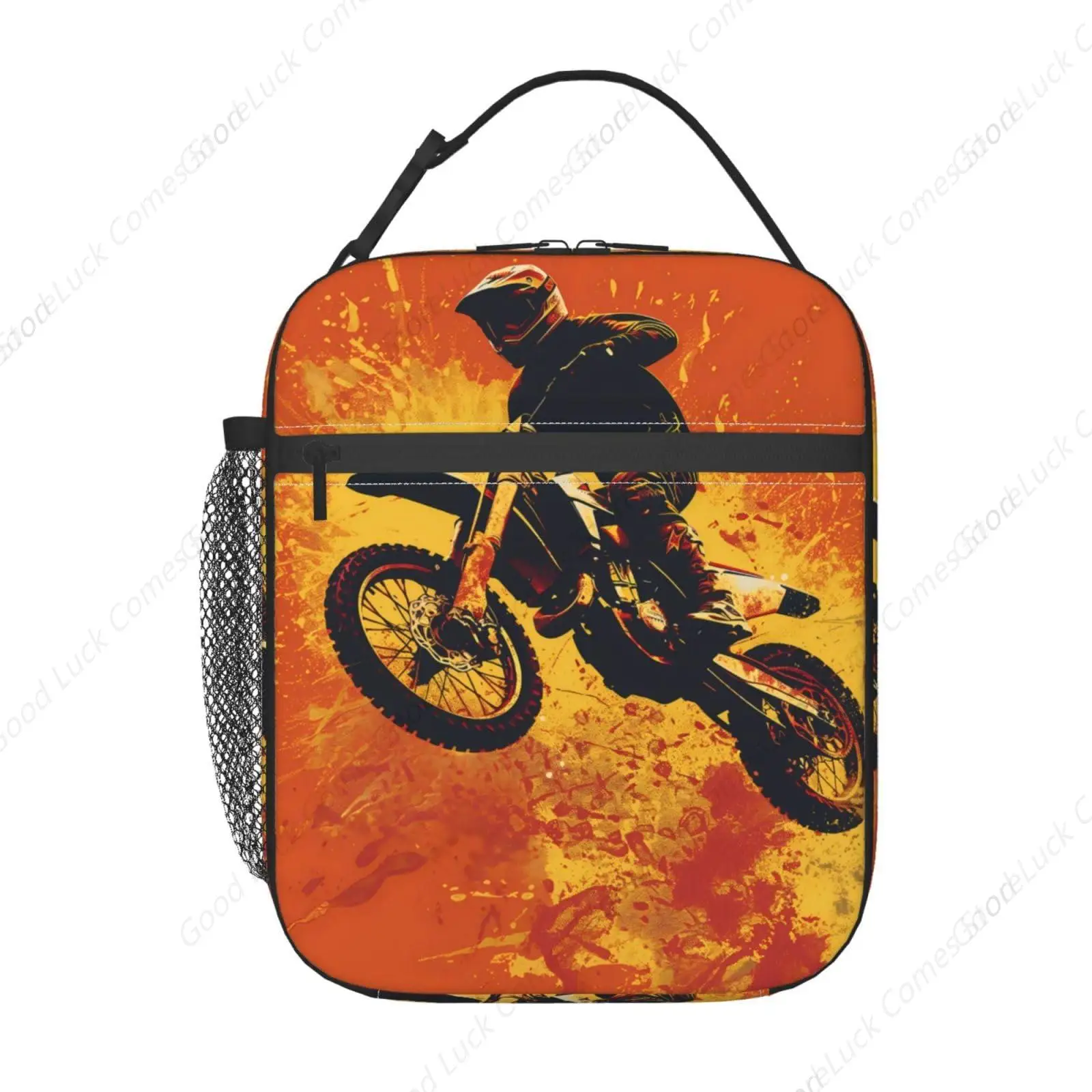 

Ланч-бокс для женщин и мужчин, мотоциклетный ланч-бокс для бездорожья, многоразовая портативная сумка для обеда, сумка-холодильник, водонепроницаемая сумка для обеда