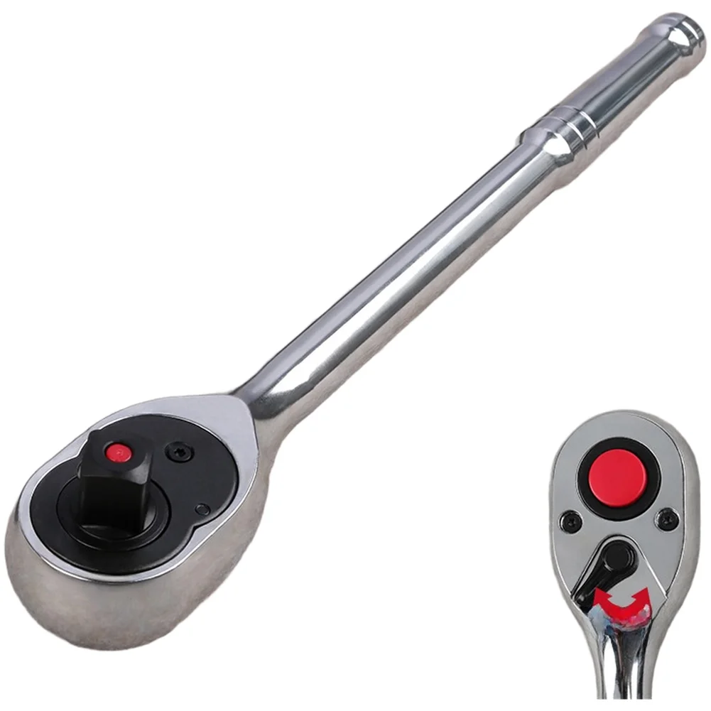 Klucz zapadkowy 72-zębowy 1/2 cala z szybkozłączką, dwukierunkowy, 11 cali, chromowany klucz mechaniczny do napraw ręcznych