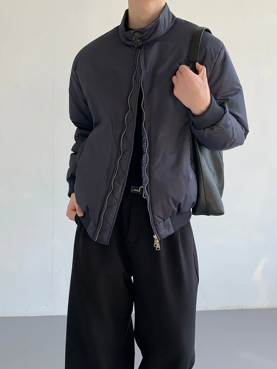 Men's 2025 Winter New Thickened White Duck Down Jackets Men's Stand Collar Fashion Jackets Male Trendy High-end Warm Down Coats