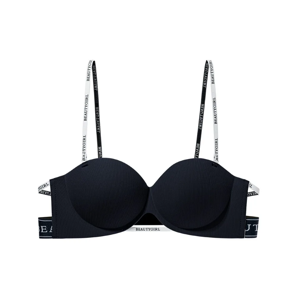 Schokbestendige letter diepe V-bh verzamelde borsten anti-verslapping ondergoed voor dames verstelbare lingerie naadloze bh's hardlopen