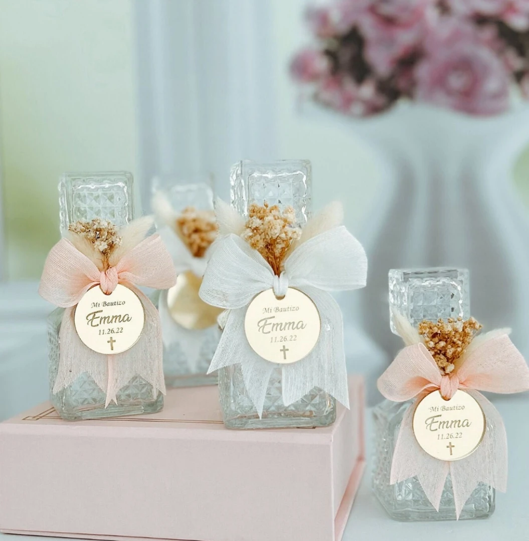 

6pcs Holy Water Glass Bottle Empty, Religious Gift, Baptism Favor, Holy Communion Favor, Blessed Holy Water Bottle