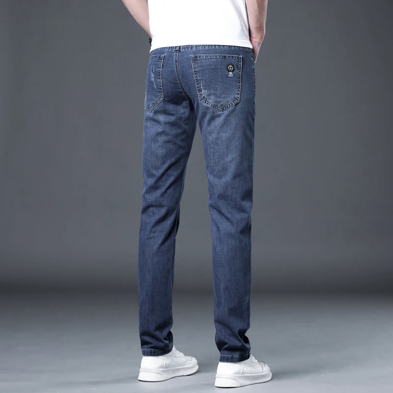 Spring and Autumn New Men's Casual Solid Color Jeans cargo pants men  skinny Minimalist denim pants jeans  streetwear men