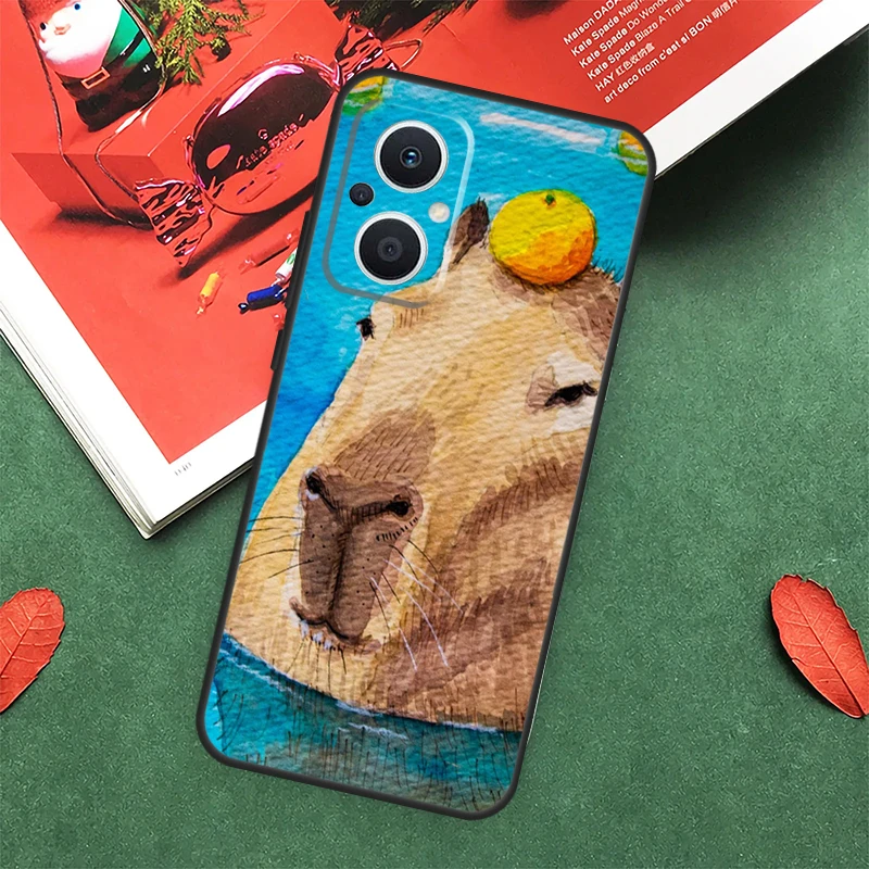 Capybara Spa Case For OPPO Reno 8T 4 5 6 8 7 Lite 4Z 5Z 10 Pro OPPO Find X2 X5 Lite X3 Neo X6 Pro Cover