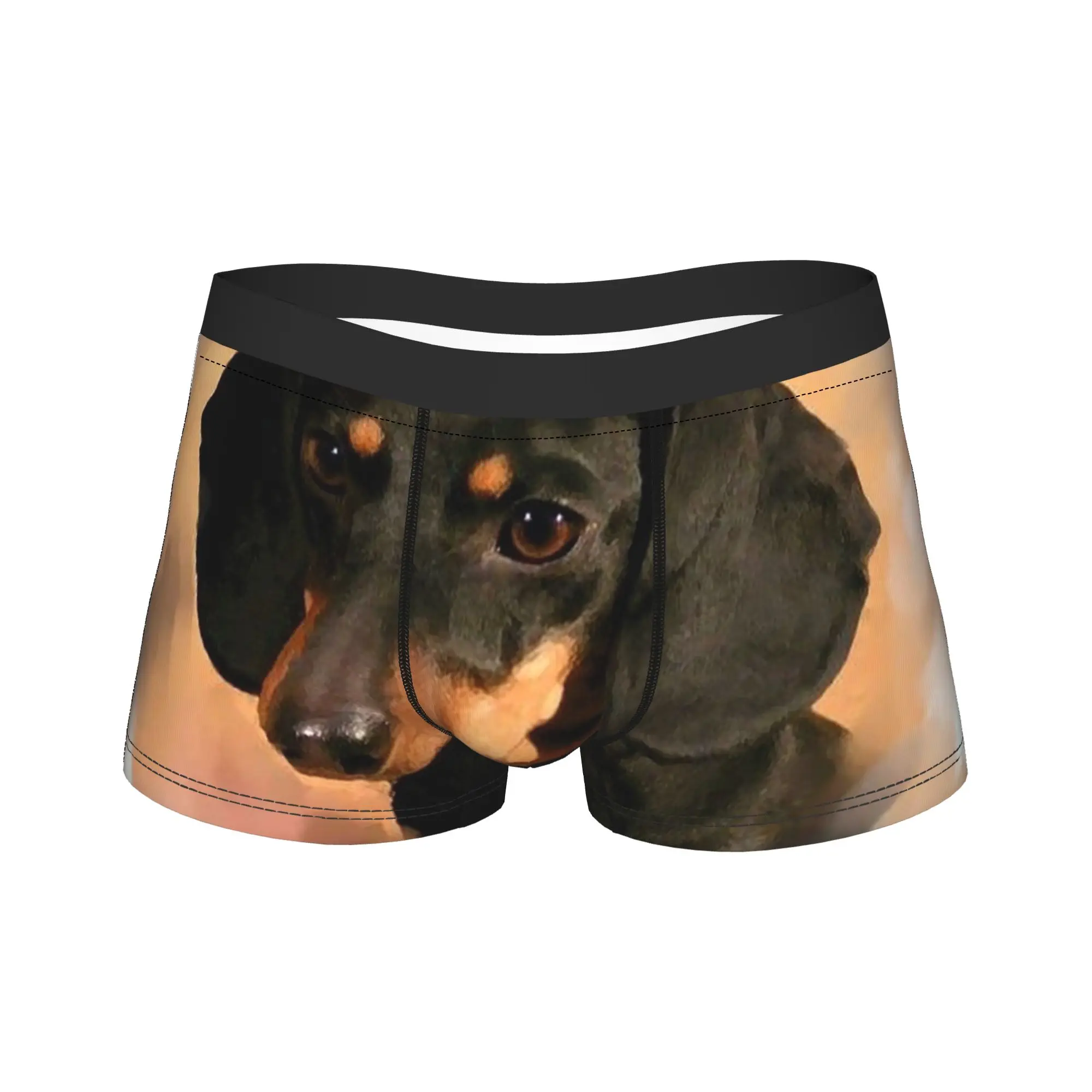 

Боксеры с принтом такса собака портрет шорты трусы мужское нижнее белье Wiener Sausage Doxie трусы для Homme большие размеры