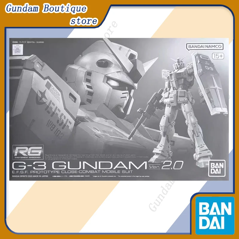 

Bandai Genuine RG 1/144 RX-78-3 G-3 GUNDAM Ver 2.0 Anime Action Figure Collectible Assembly Model Toys Ornaments Gift Children