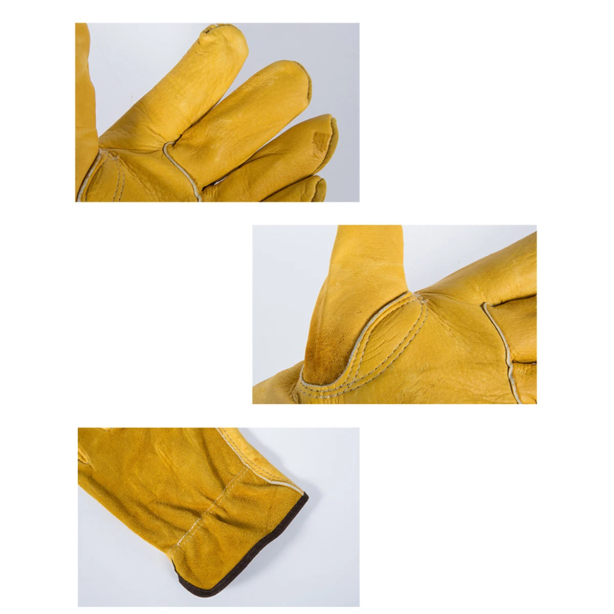 

Heavy Duty Welding Gloves Cow Gardening Electrowelding Protective Long Term Durable Safety Repair Driving Gloves