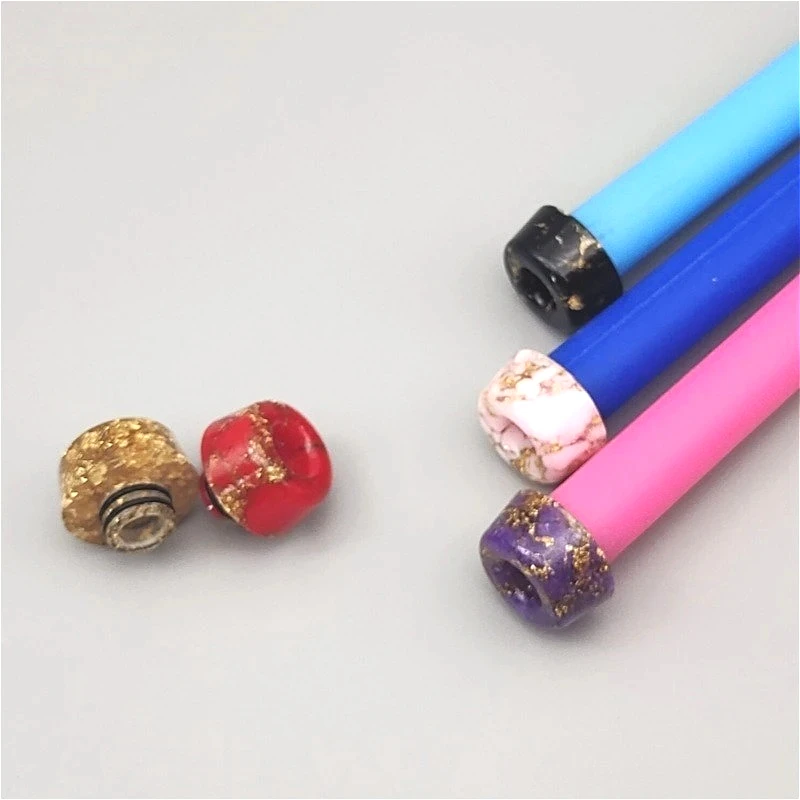 1 قطعة 510 فوهة بالتنقيط الذهبي رصدت مخروطية الراتنج القش المشتركة #6