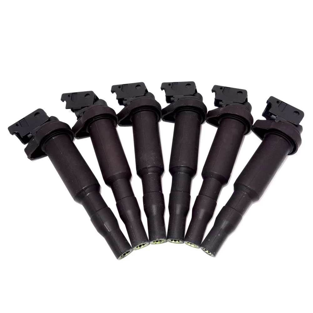 1/6PCS 0221504470 Ignition Coils 12138616153 12137594937  For B-MW 325i 328i 525i 530i 330i 650i X3 X5 M3 Z4